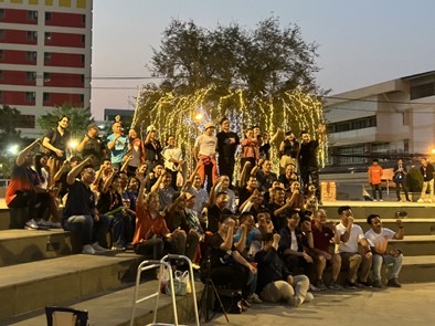 ดูแลความสงบเรียบร้อยการเสวนาของพรรคก้าวไกล