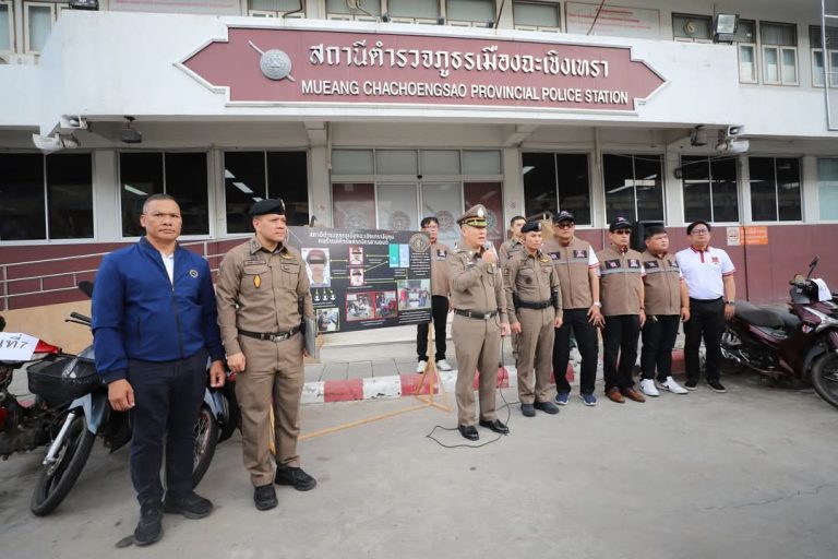 ตำรวจแปดริ้วรวบขบวนการลักรถจักรยานยนต์ขายต่อประเทศเพื่อนบ้าน