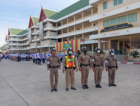 อำนวยความสะดวกการจราจรและดูแลรักษาความสงบเรียบร้อยในการจัดโครงการรณรงค์การใช้สิทธิเลือกตั้ง