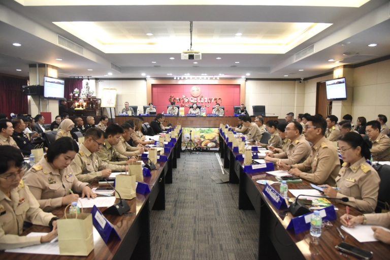 ประชุมหัวหน้าส่วนราชการจังหวัดฉะเชิงเทรา